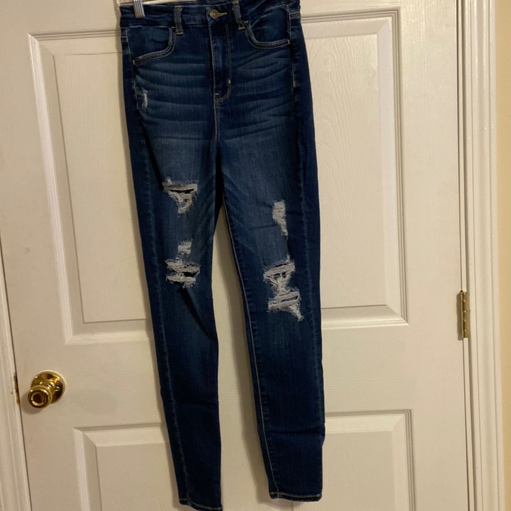 American eagle size 4 curvy super hi rise jegging